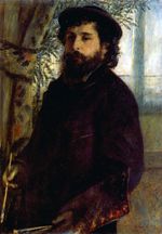Ренуар Портрет Клода Моне 1875г